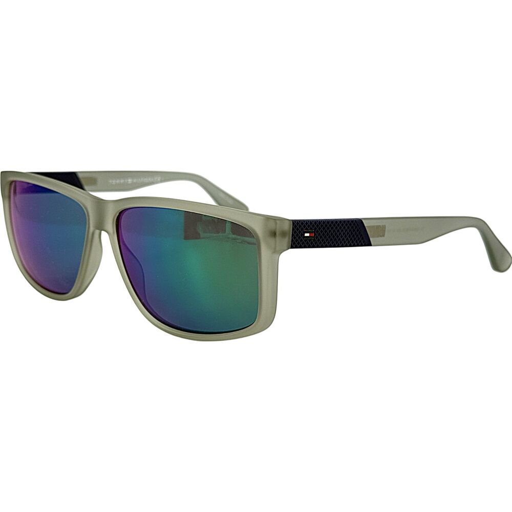Tommy Hilfiger TH1560S Mens Plastic Sunglass 0FREZ9 Matte Gray 60-14 Mirrored